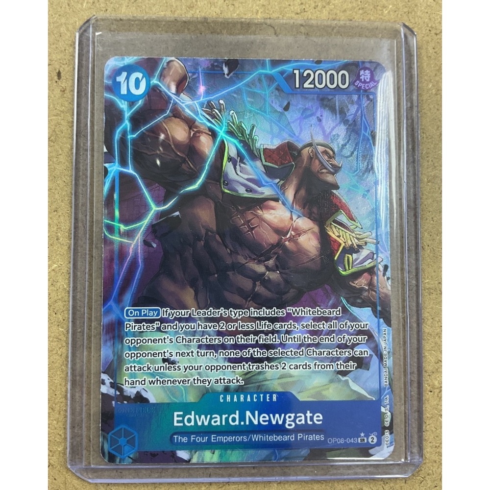 Edward Newgate OP08-043 SR One Piece Card Game Two Legends Whitebeard